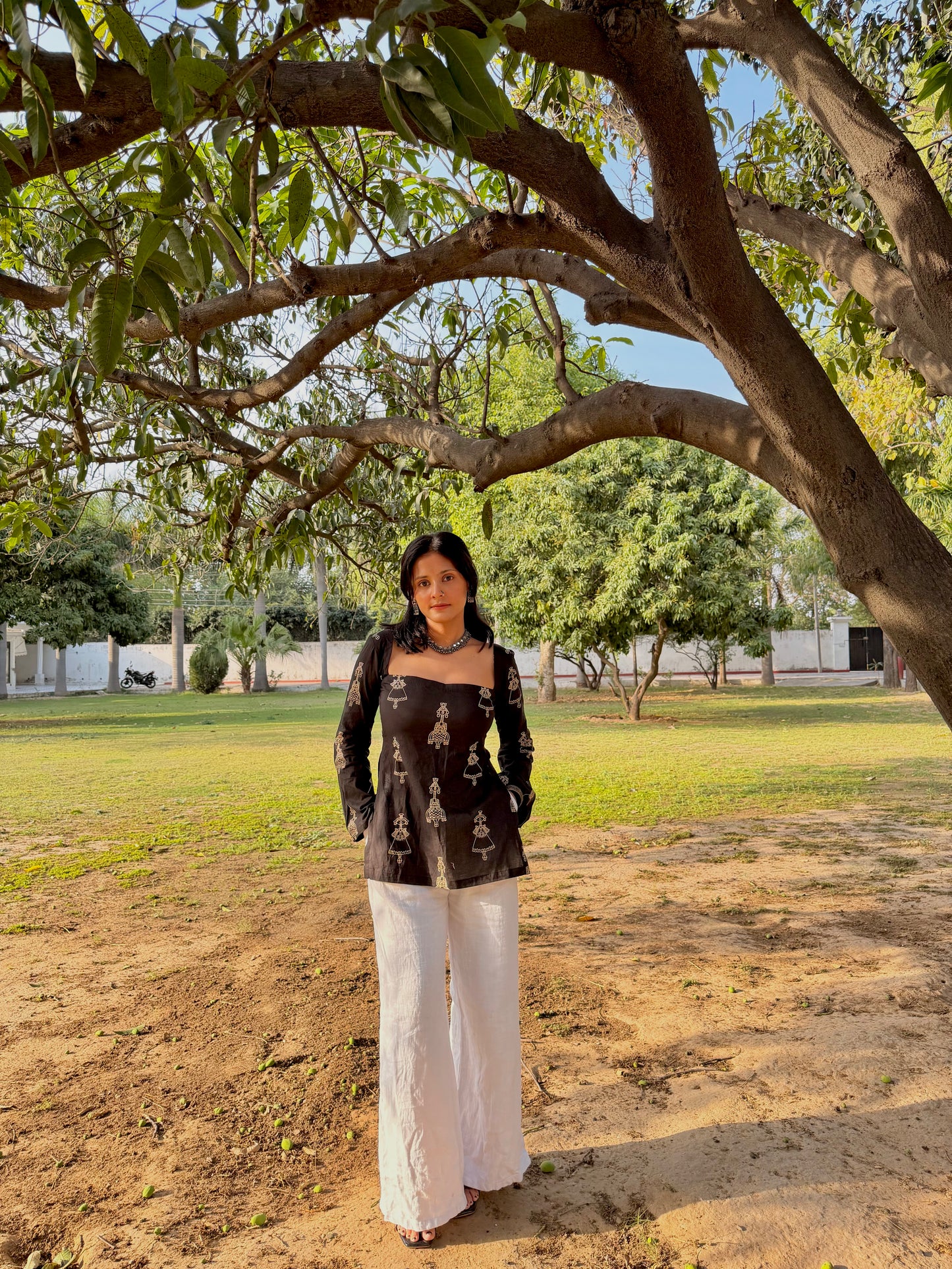 RIMJHIM CORSET KURTI WITH HIGH SLIT